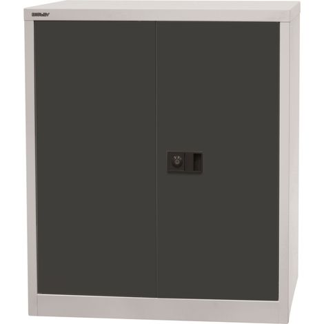 BISLEY Universal Flügeltürenschrank Lichtgrau/Anthrazitgrau (1/5)