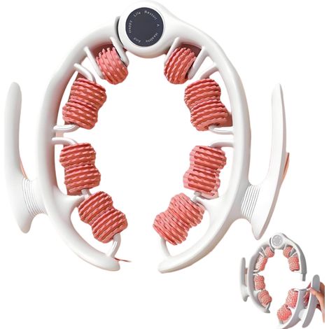 Massagestabje - 14 Rodillos - 980 Nopas - Mango Ajustable 180° - Diseño Desmontable - Para Cintura Piernas Brazos Hombros Cuero Cabelludo - Material TPE - 26 x 25 cm (1/5)