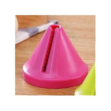 Râpe conique manuelle pour fruits et légumes, lames en acier inoxydable, ergonomique, rose (1/5)