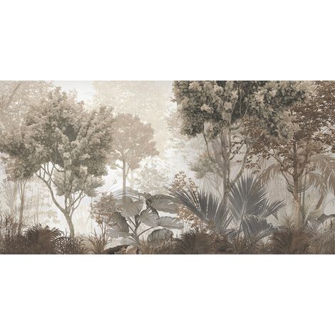Papier peint panoramique - Forêt Tropicale - 130 cm x 68 cm (1/2)