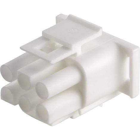 TE Connectivity Stiftgehäuse-Kabel Universal-MATE-N-LOK Polzahl Gesamt 6 Rastermaß: 6.35 mm 350715-4 (1/2)