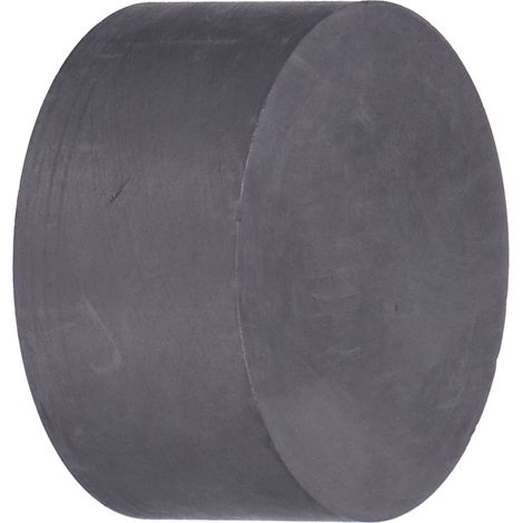 Plaque de graphite haute pureté 50x25mm - Bloc rond pour lubrification industrielle et résistance à l'usure (1/5)