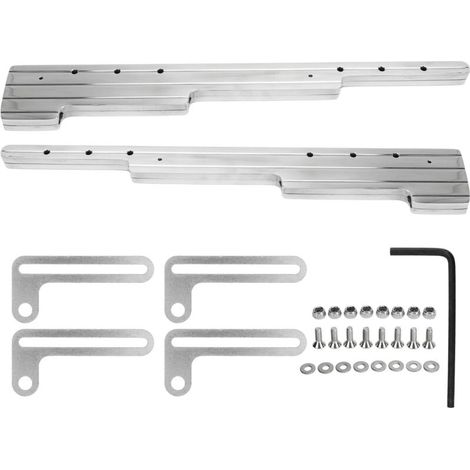 Soporte de cableado de bujías de repuesto para motor Chevy SBC BBC SBF 302 350 454 V8 - Plata-Crezuo-Crezuo