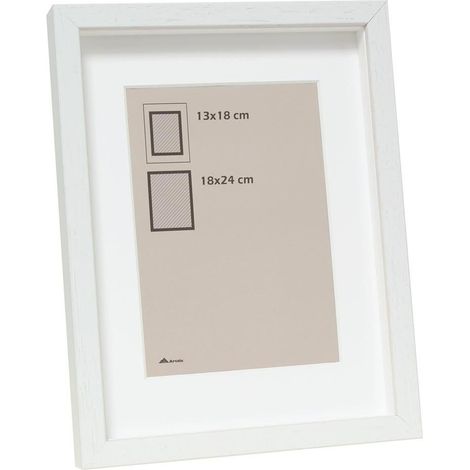 Cadre Photo avec Profondeur Bois Blanc 40 x 50 cm (1/4)