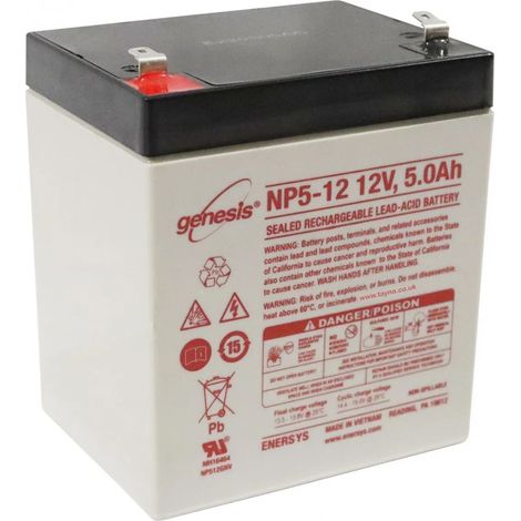 BATTERIE AGM VRLA PLOMB ETANCHE 12V - 5 Ah GENESIS