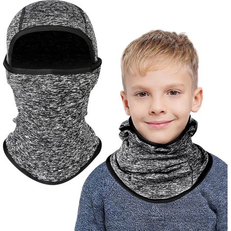 Kinder Sturmhaube Winter warm winddicht Fleece Skimaske Radfahren Halswärmer 2-8 Jahre (1/5)