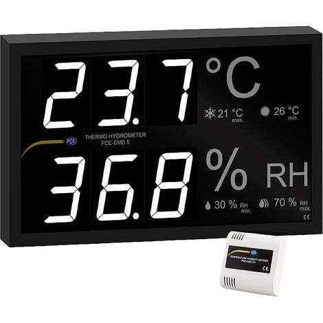 PCE Instruments PCE-EMD 5 PCE-EMD 5 Instrument de mesure encastrable 0 à 50 °C 0 à 99.9 % HR (1/5)