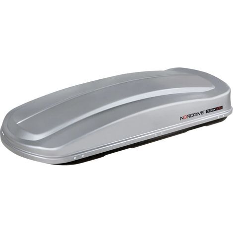 box tetto per auto nordrive 430 litri in abs grigio goffrato - n60010