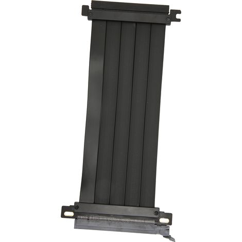 Rallonge PCIe 4.0 x16 coudée à 128 Gbit/s, anti-interférences, plug and play, pour carte graphique, 20 cm (7,9 pouces). (1/4)
