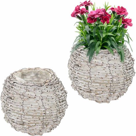 Runder blumentopf - 2er set 8