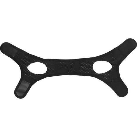 Anti-Ronflement Mentonnière Homme Femme, Bandeau Anti-Ronflement Respirant avec Soutien de Mâchoire, Noir (1/5)