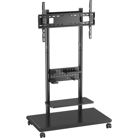 Equip Bodenstandhalter 50`-90`1TFT 60kg MobilAblage sw