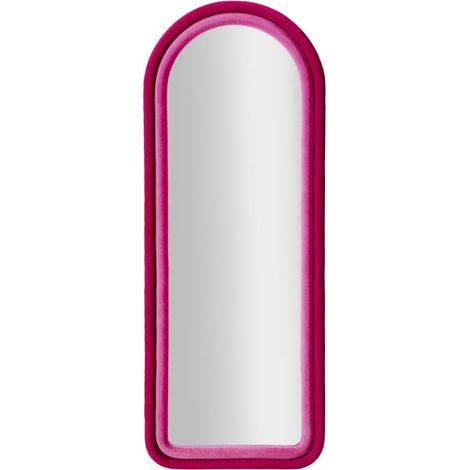 Miroir Mural en Velours "Chloé" 160cm Fuchsia (1/5)