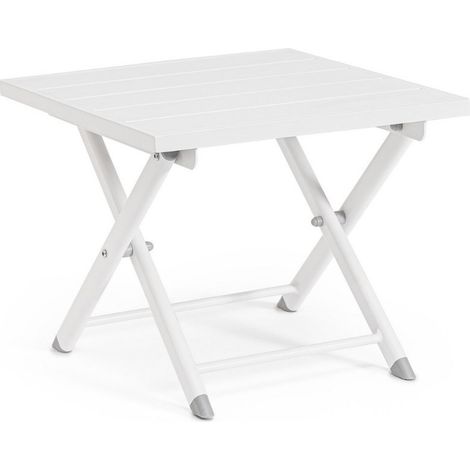 Bizzotto klappbarer Beistelltisch Taylor weiß 44x43x36