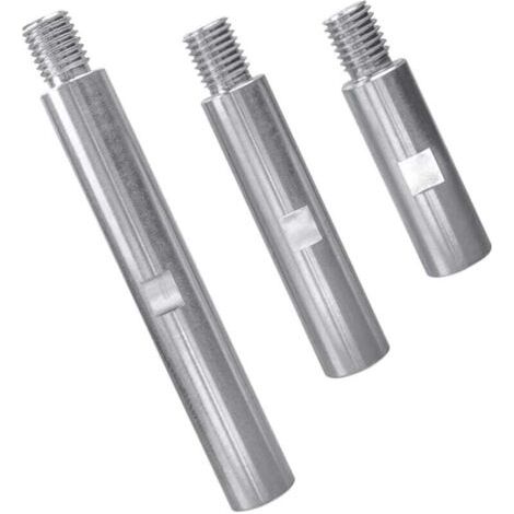 3 x M14 Stainless Steel Angle Grinder Extension Rod Angle Grinder Extension 75 mm 100 mm 140 mm M14 Thread Adapter for Polishing and Grinding Tools