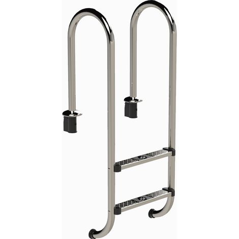 Eichenwald Poolleiter Modell 55 Tiefbeckenleiter enge Ausladung Leiterlänge 694mm 2 Stufen