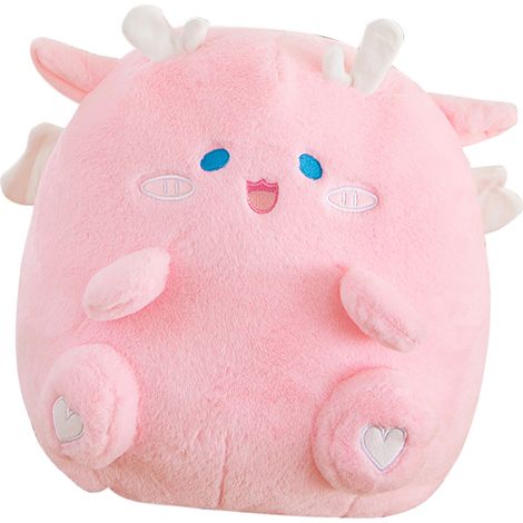 Peluche douce de 40 cm en coton PP, motif dessin animé mignon, oreiller pour la sieste, cadeau pour enfants, rose pour le bureau (1/5)