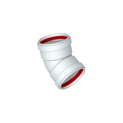 Curva 45 ° FF DN 80 (Sdoppiato) Stabi (1/2)