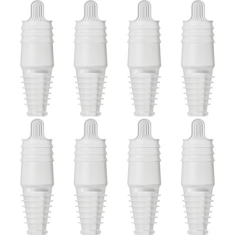 Lot de 8 bouchons à vin en silicone, réutilisables et doux, bouchons à champagne en silicone, pour bière, boissons, maison, bar, fête, restaurant, cuisine (1/5)