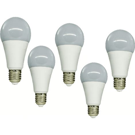 KIT 5 PZ LAMPADINA LAMPADINE LED 15W=90W PLASTICA LUCE CALDA 2700K V-TAC 091 (1/2)