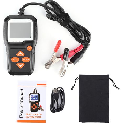 Testeur de batterie automatique KW650 pour analyseur numérique de batterie 6V-12V pour motos et voitures (1/5)