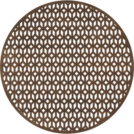 Mantel individual redondo de madera vertiginoso 38 cm marrón sensu duka (1/4)