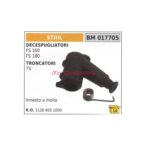 Attacco candela pipetta cappuccio STIHL decespugliatore FS 160 180 017705