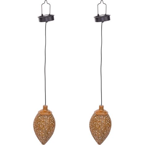 MaxxGarden Luces solares Jardín - 2 Pcs - IP44 - LED al Aire Libre Lamparas solares Jardín/Paisaje Impermeable - Energía Solar Luces Jardín - Luz Solar de Césped Para Pasillo, Césped, Patio - 12x30 cm (1/5)