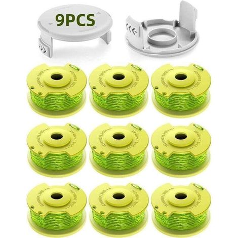 UlisemBobines de fil de rechange AC80RL3 pour débroussailleuse Ryobi One Plus+ 18 V 24 V 40 V RY40204 RY40220 ZRP2080(9 Bobine,2 Couvercle) (1/4)