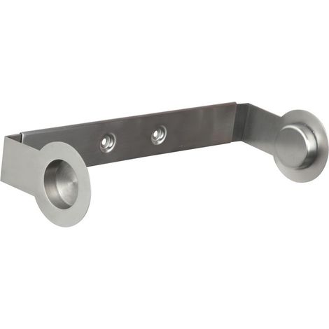Porte essuie-tout mural télescopique en acier inoxydable – Dimensions 21-33 x 9 x 6 cm – Fixation murale avec matériel inclus - 21-33x9x6 (1/5)