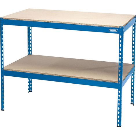 Draper Steel Workbench 1200 x 600 x 900mm - Heavy-Duty Metal Workbench Model 24912 (1/5)