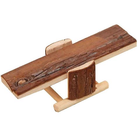Balançoire en bois pour hamster, jouet à mâcher compatible avec la cage de votre hamster (1/5)