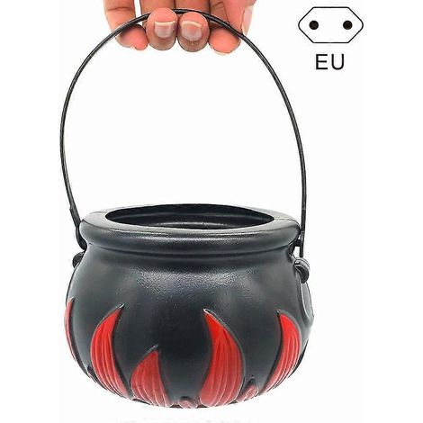 Lampe brumissoire en bocal de sorcière pour Halloween - Design unique à couleurs changeantes - Décoration de bureau pour Halloween (1/2)