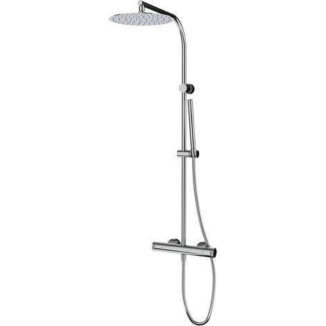 Thermostatique douche avec colonne Chromé  Finition robinet: Chromé (1/4)