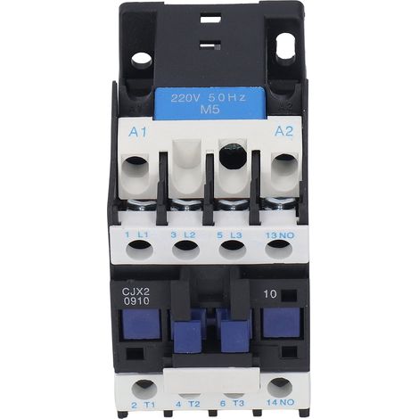 Contacteur AC bobine 220V 50HZ 9A CJX2-0910 ouverture normale pour moteur distribution électrique commande 1 pièce (1/5)