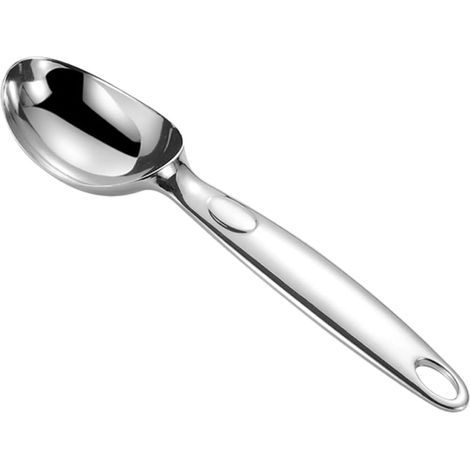Cuillère en Alliage de Zinc Chromé Boule Glace Argenté (1/5)