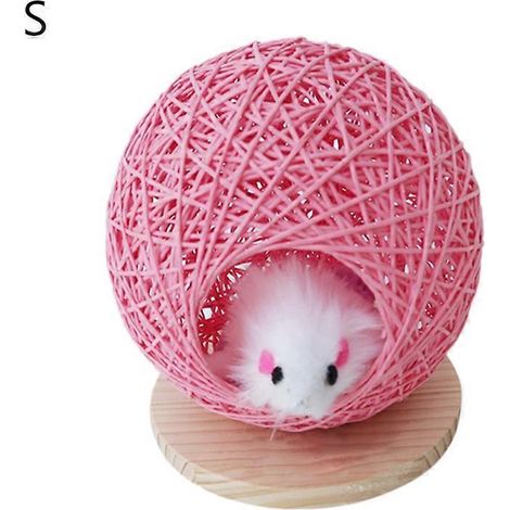 Hamster Rat Cachette Nid Rose S – Maison Hamster Souris Rat, Abri Rongeur Chinchilla, Décor Habitat DIY, Jouet Nid Douillet pour Petit Animal