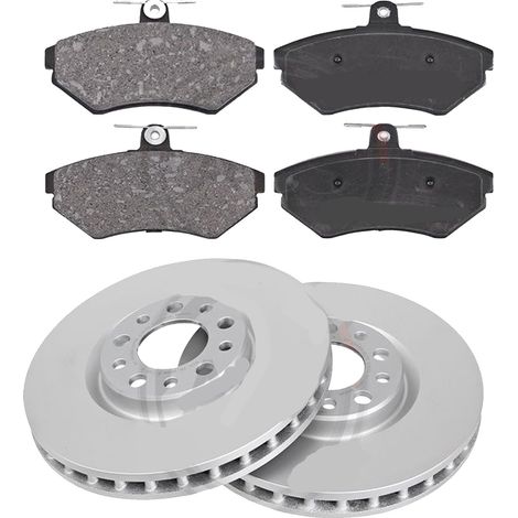 KIT FRENI ANTERIORI compatibile con AUDI A4 (E2,B6,8EC,8ED,B7) - DISCHI + PASTIGLIE OEM: FDB1451 / DDF1707 /SOSTITUZIONE DIRETTA/BASSA POLVERE/SILENZIOSO (1/5)
