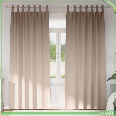 Rideaux occultants - FAFEISY - 4107552 - Taupe - 260 x 140 cm (2 pcs) - Tissage triple 80–90% (1/5)