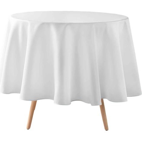 Nappe ronde Essentielle unie 180 cm Blanc (1/5)