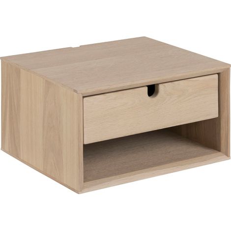 Mesilla de noche Norsica 234 , Número de cajones: 1, Número de puertas: 0, 21x37x32cm, Chapa de madera natural, Aglomerado laminado, Muebles ya montados