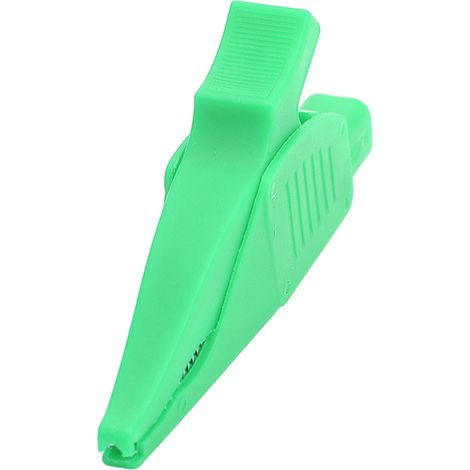 Pince de test pour batterie auto 32A 1000V, clip sécurité isolant PA laiton, embout 4mm vert