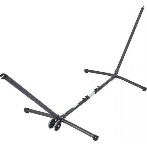Support réglable pour hamac en métal anthracite - Advant Vario - L.295-345xl.100xH.105cm