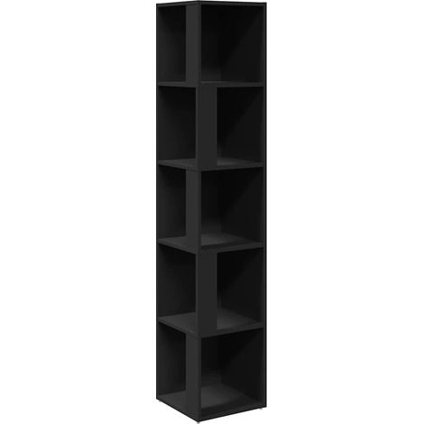 Armadio Angolare Nero 33x33x164,5 cm in Truciolato DAS185673 (1/5)