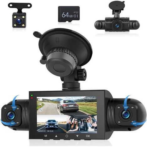 4-Kanal-Autokamera mit 360°-Rundumsicht, 4 Kameras mit FHD 1080P-Auflösung, vorne und hinten, links und rechts (1/5)