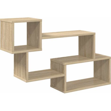 Schwebendes Regal Wandhalterung Sonoma-Eiche 87 x 20 x 55 cm vidaXL (1/5)