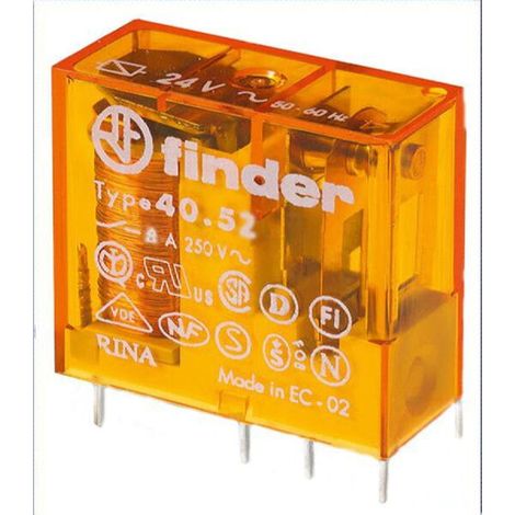Finder Steck/Printrel.24VAC 2W 8A Raster 5mm 40.52.8.024.0000