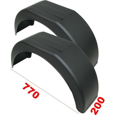 2 x Schutzblech Kotflügel 200x770mm Pkw Anhänger Schmutzfänger 20x77cm