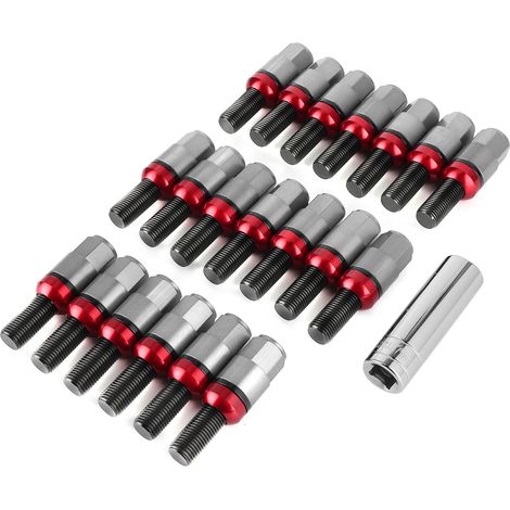 20 écrous de roue M14x1,5 en alliage d'aluminium renforcé tige filetée compatibles 718 Boxster (982)/911 Carrera titane (1/5)