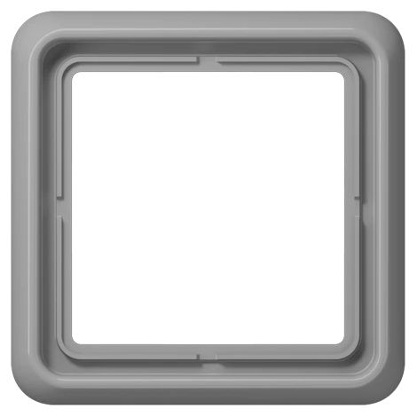 Jung Marco 1 vía, CD 500, IP 44, duroplástico, gris, montaje vertical y horizontal CD 581 GR